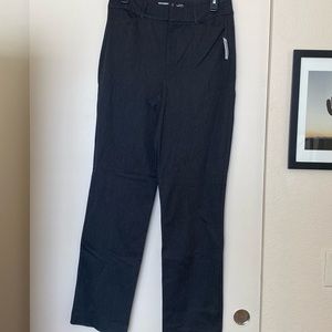 Grey straight leg trousers